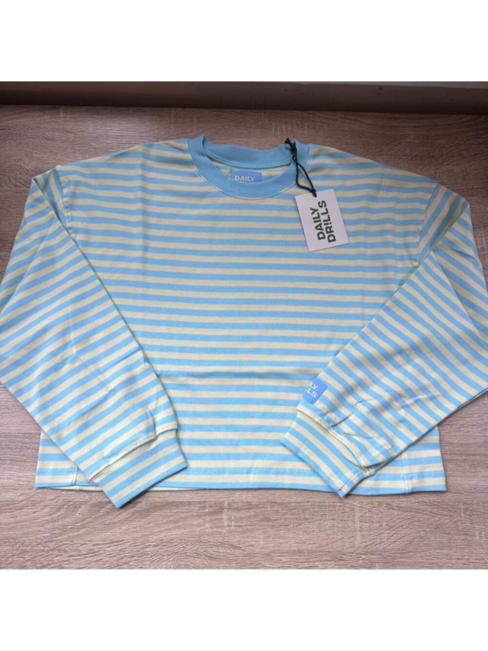 NWT Daily Drills Shopbop Striped Cotton Long Sleeve Top XS/S